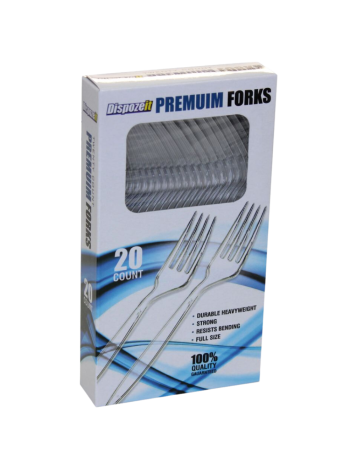 DISPOZEIT PLASTIC FORK 20PK 48CT