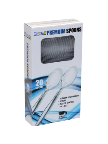 DISPOZEIT PLASTIC SPOON 20PK 48C