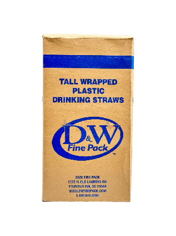 STRAWS JUMBO WRAPPED 500PC 4CT