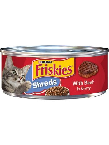 FRISKIES BEEF SHREDS 5.5OZ 24CT