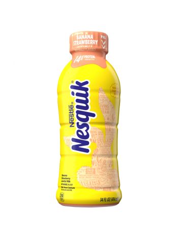 NESQUIK STRAW/BANANA 14OZ 12CT