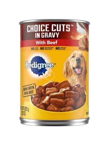 PEDIGREE BEEF IN GRAVY CANS 22OZ